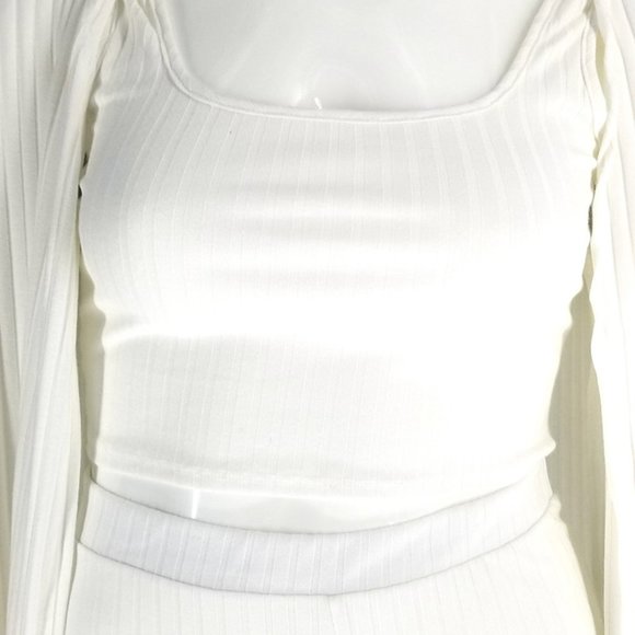 Soleil & Skye WHITE 3 Piece Leggings Set 1X-3X NEW WITH TAGS - Picture 4 of 5